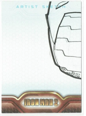 Iron Man 2 2010 Upper Deck Marvel Artist Sketch 1/1 Unknown Artist PUZZLE 3/6 - Image 1 of 4