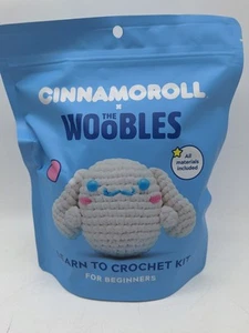 The Woobles Cinnamoroll Hello Kitty & Friends Crochet Kit & Hook NEW Beginners - Picture 1 of 5