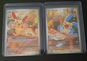 Plusle 193/182 & Minun 194/182: Paradox Rift Set Illustration Rare NM Pokemon - Picture 1 of 5