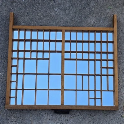 Hamilton Mfg Co Printers Tray Letterpress Drawer Wood Mirror Back Metal Pull  - Image 1 of 4