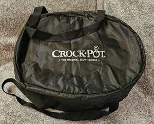 Crockpot Original Slow Cooker Insulated 15" Oval Carrying Bag Black 7Qt Case - Picture 1 of 18