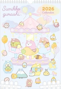 2026 Wall Calendar Sumikko Gurashi B4 CD40001 Japan - Picture 1 of 3