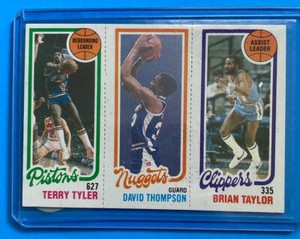 1980-81 Topps Terry Tyler David Thompson Brian Taylor #216-79-82 HOF