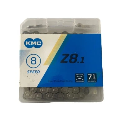 KMC Z8.1 6 7 8 速 116L MTB / 公路自行车链条 3/32" 7.1 毫米 适合禧玛诺 / SRAM — 第 1/2 张图片