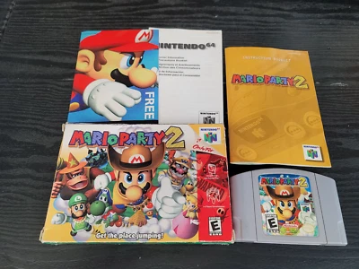 Mario Party 2 N64 Complete In Box CIB Great Shape Nintendo 64 - Image 1 of 4