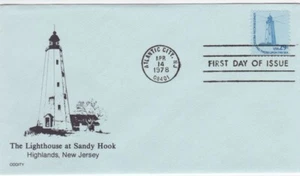 TurtlesTradingPost- Sandy Hook Lighthouse #1605 1978 FDC- ODDITY Cachet - Picture 1 of 1
