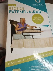 Able Life Bedside Extend-A-Rail, verstellbares Seniorenbett Sicherheitsgitter und Nachttisch - Bild 1 von 4