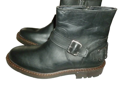 Botas Chelsea Franco Fortini Ron B Borris para Hombres Talla 8 Negras Cuero Nuevas sin Caja Foto 1 de 4