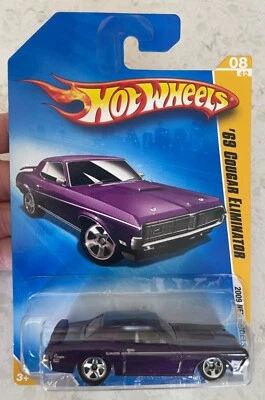 Hot Wheels 2009 nuevos modelos '69 Mercury Cougar Eliminator púrpura Foto 1 de 2