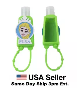 Frozen Elsa Hand Sanitation Silicone Bottle Holder Carrying Case Mini 1oz Empty - Picture 1 of 3