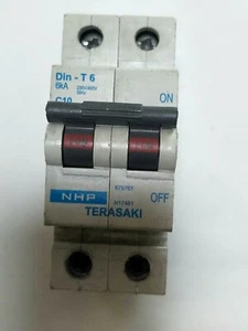 NHP 2 p Mccb 10A Din-T6 C 10 230/400VAC , 50HZ 6 KA - Picture 1 of 2