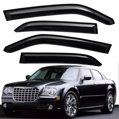 Rain Guard Window Visor for 2005-2010 Chrysler 300 & 2005-2008 Dodge Magnum 4PCS Foto 1 de 4