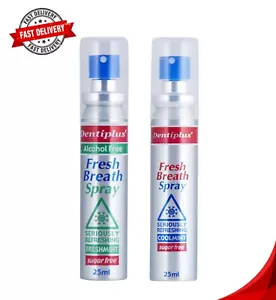 Dentiplus Fresh Breath Spray 25ml | Sugar & Alcohol-Free | Freshmint & Coolmint. - Picture 1 of 5