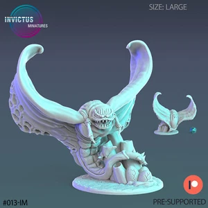 Alien Stingray B | Invictus Miniatures | RPG Wargaming 3D Printed Miniature - Picture 1 of 1