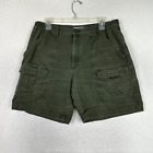 Savane Cargo Shorts Mens 34 Green Pockets