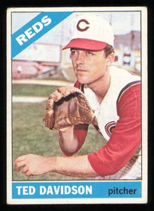 Ted Davidson 1966 Topps Cincinnati Reds 89 Baseball Card