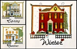 Spring, Summer, Winter on Chestnut Blvd - 3 Cross Stitch Charts - Picture 1 of 4