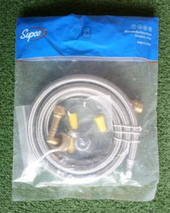 Supco DW6SSKIT 6' S/S Stainless Steel Dishwasher Hose Line Install Kit - Picture 1 of 4