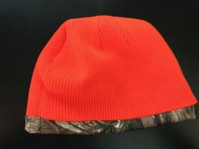NEW HOT SHOT REVERSIBLE FLEECE and KNIT BEANIES, SOME CAMO/COLOR, SOME SOLID - Image 1 of 4