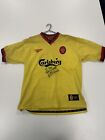 Liverpool Away Football Shirt 1997/99 Adults Large Reebok Signed Michael Owen