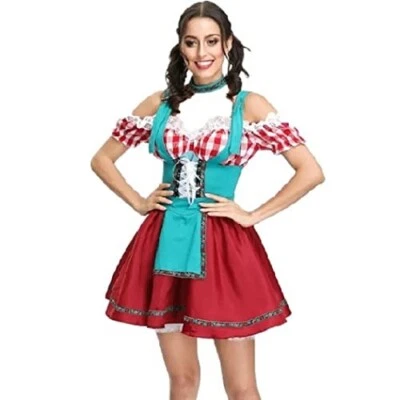 Disfraz de Gerta Fetiche Mujer Oktoberfest Cerveza Criada Alemán Bávaro Foto 1 de 3
