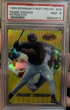 1996 Frank Thomas Bowman Best Refractor #13 PSA 9 White Sox POP 23 Only 8 Higher