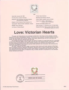 #9903 33c Love Cuore Vittoriano #3274 -Pagina ricordo - Foto 1 di 1