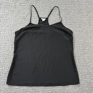 J Crew Shirt 10 Black Tank Top Blouse Sleeveless Top Womens - Picture 1 of 12