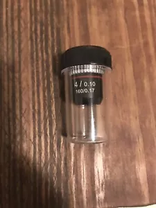 Ken-A-Vision 4X Achromatisches Mikroskop Objektiv (BLK) mit Spiegelreflexring - Bild 1 von 1