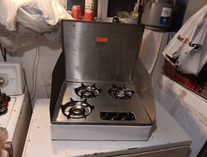 UNTESTED Vtg Wedgewood Atwood 3 Burner Propane Gas Camper Stove Model D-30  - Picture 1 of 24