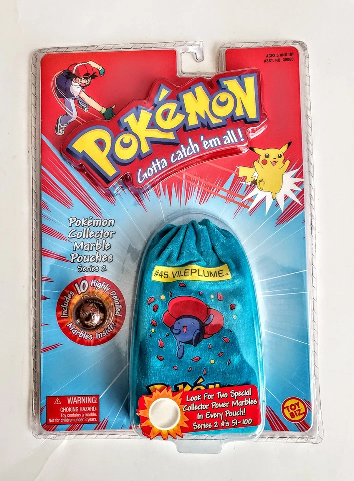 Pokemon Collector Marble Pouch Series 2 Factory Vileplume ToyBiz 1st Ed.