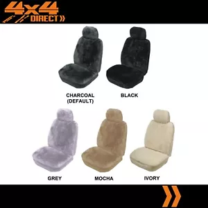SINGLE 25mm SHEEPSKIN WOOL CAR SEAT COVER FOR HYUNDAI I40 CW - Picture 1 of 8