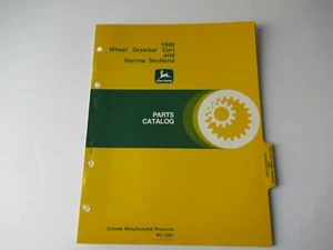1978 John Deere 1900 wheel drawbar cart and harrow sections parts catalog - Picture 1 of 3