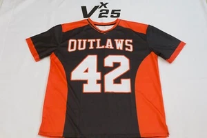 NUOVA maglia uomo PLL Denver Outlaws Brennan O'Neill lacrosse nera taglia media - Foto 1 di 6