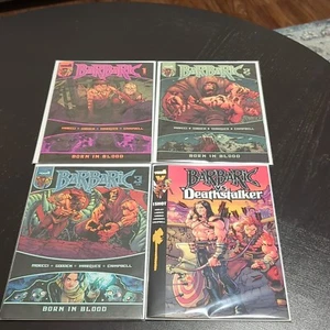 Vault Comics Barbaric Born in Blood #1-3 Set Completo + Crossover Deathstalker - Imagen 1 de 13