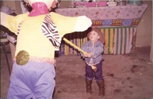 PINATA PARTY Vintage LOT OF 2 FOUND PHOTOS Original COLOR Snapshot 36 44 G - Picture 1 of 2