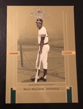 2005 Donruss Classics #226 BILLY WILLIAMS Legend SP #d 917/1000!