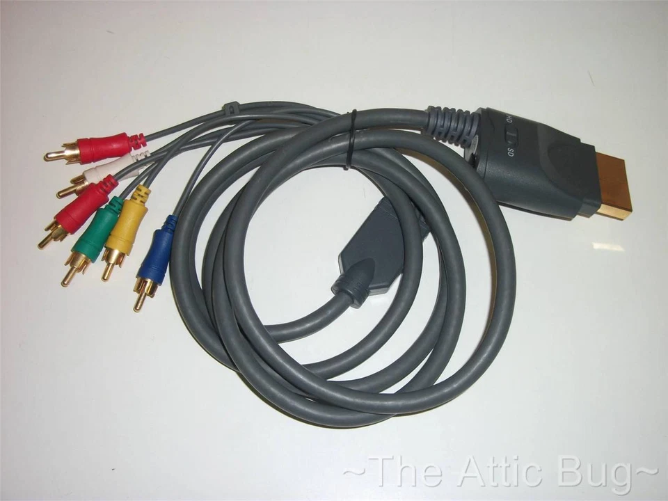 XBOX 360 ~ Component Cable ~ Switchable HD / SD ~ NEW - Image 1 of 1