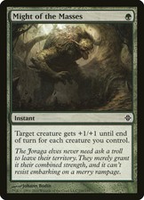 1x FOIL Might of the Masses ROE #196 MTG magic English NM/Unplay common C card