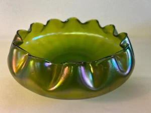 Loetz coppa vaso iridescente liberty Art nouveau Jugenstil no Murano Venini - Foto 1 di 18