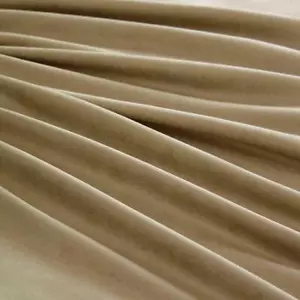 Super Luxury STRETCHY Faux Suedette Fabric Material - STONE - Picture 1 of 1