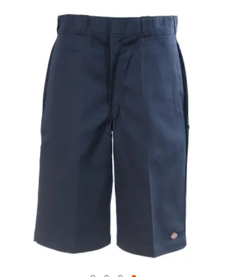 Dickies 42283DN 13" Dark Navy Blue Loose Fit Work Shorts Size 40 T2