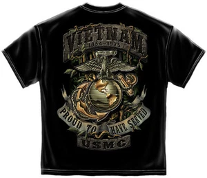 USMC VIETNAM VETERAN GUN FREEDOM USA AMERICA MILITARY MENS T TEE SHIRT S-3XL - Picture 1 of 3