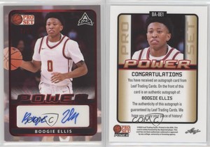 2021-22 Leaf Pro Set Power Base Red Spectrum Foil /25 Boogie Ellis #BA-BE1 Auto