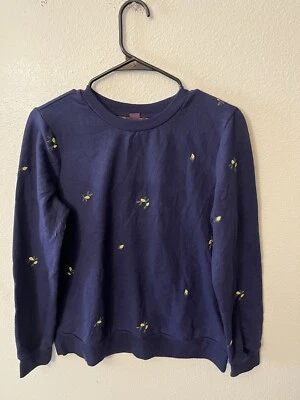 Camisas Gloria Vanderbilt bordadas cuello redondo talla XS azules Foto 1 de 4