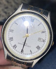 pulsar Stainless Steel With Gold Band mens watch used￼