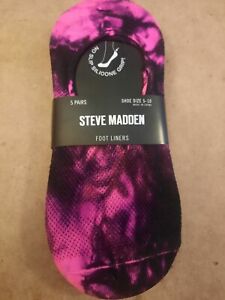 Steve Madden Foot Liners 5 Pairs Shoe size 5-10