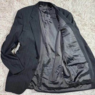 Giorgio Armani Tailored Jacket Stripe Charcoal Gray 46 M-L JAPAN - Image 1 of 4