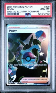 2024 Pokemon PAF EN Penny Paldean Fates Special Illustration Rare PSA 10 239/091 - Picture 1 of 2