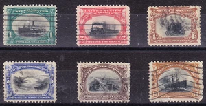 US Scott 294-298, 299 old 1c-10c Pan Am Expo complete set U/F-VF CV $120 - Picture 1 of 1